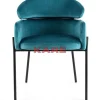 KARE Design Stühle-Armlehnstuhl Alexia Velvet Blau