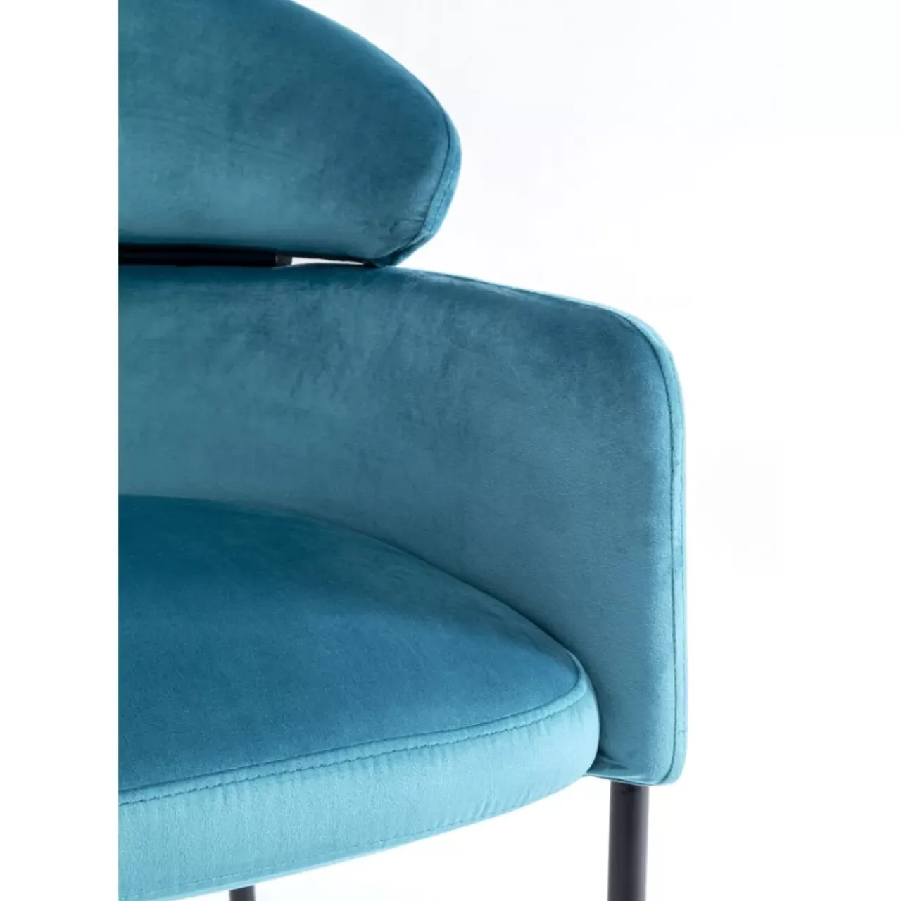 KARE Design Stühle-Armlehnstuhl Alexia Velvet Blau