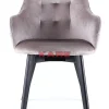 KARE Design Stühle-Armlehnstuhl Black Lady Velvet Grau