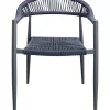 KARE Design Outdoormöbel-Armlehnstuhl Palma Petrol