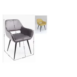KARE Design Stühle-Armlehnstuhl San Francisco Hellgrun