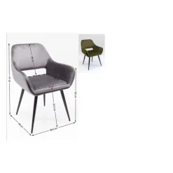 KARE Design Stühle-Armlehnstuhl San Francisco Dunkelgrun