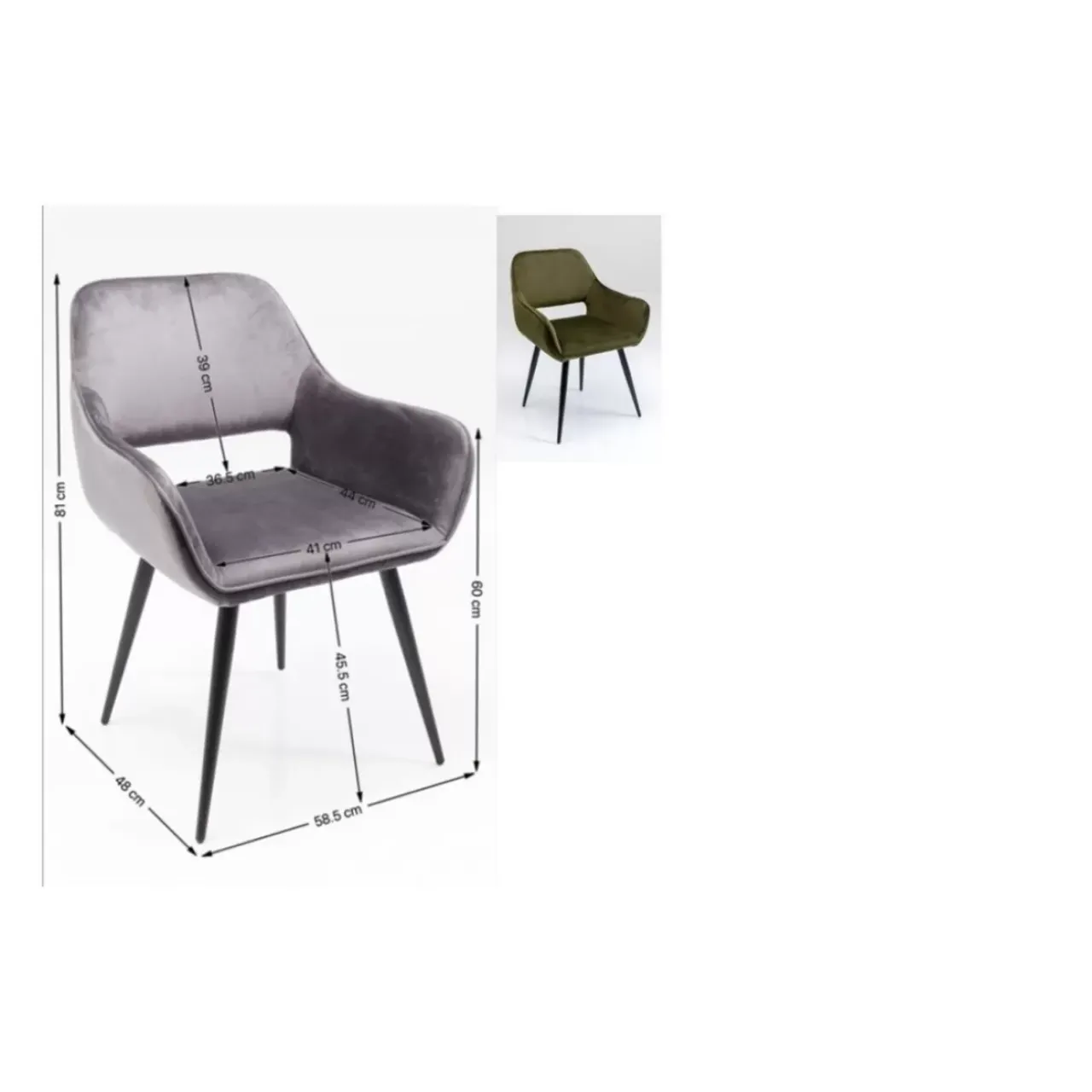 KARE Design Stühle-Armlehnstuhl San Francisco Dunkelgrun