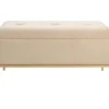 KARE Design Sitzbänke-Bank Buttons Storage Beige Klein