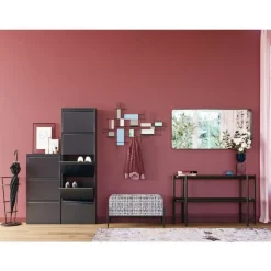 KARE Design Sitzbänke-Bank Buttons Storage B&W Klein