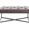 KARE Design Sitzbänke-Bank Crossover Grau Schwarz 90X40Cm