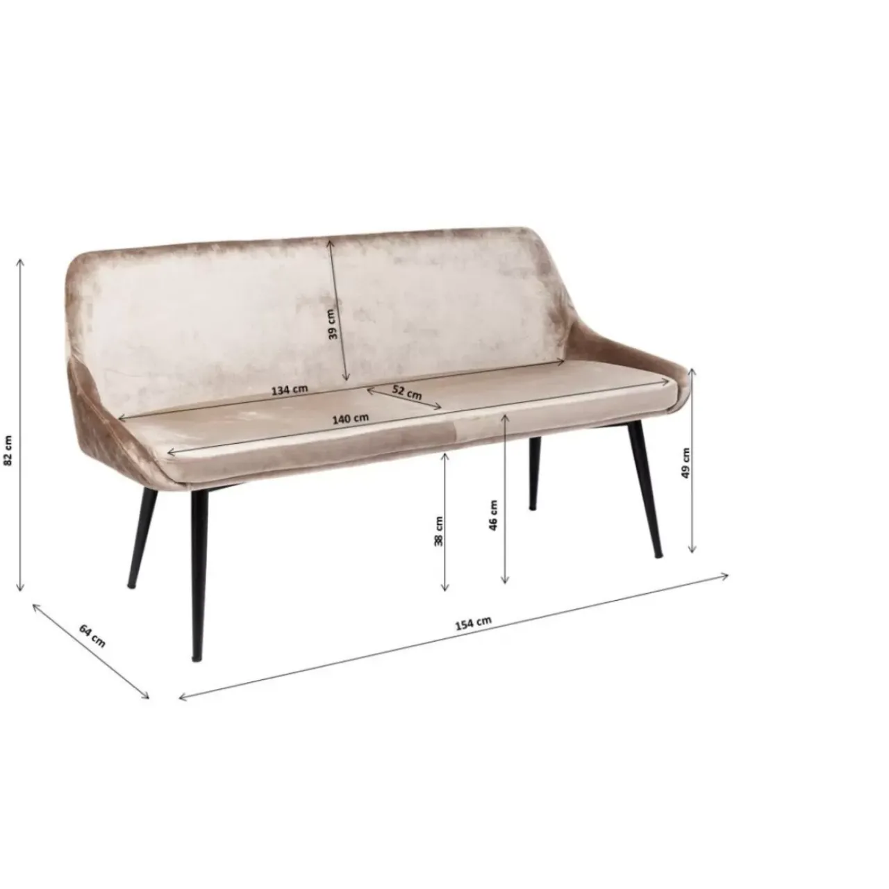 KARE Design Sitzbänke-Bank East Side 154Cm