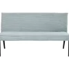 KARE Design Sitzbänke-Bank Ledro Cord Blau 165Cm