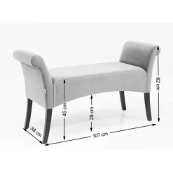 KARE Design Sitzbänke-Bank Motley Astoria Grun