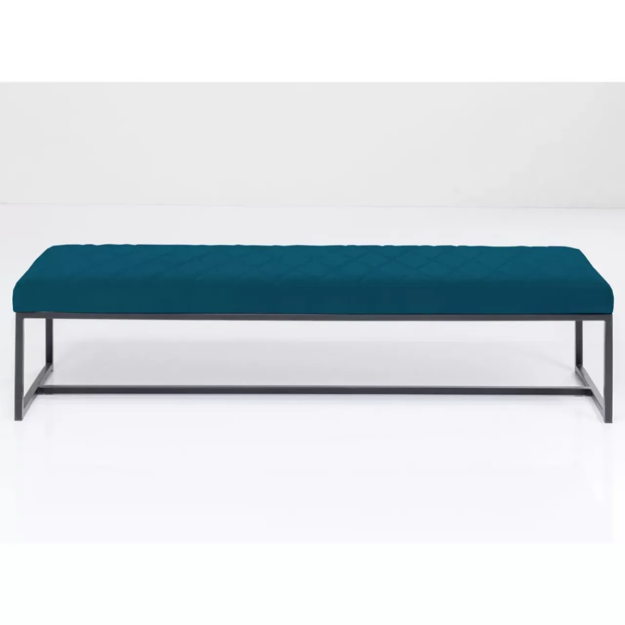 KARE Design Sitzbänke-Bank Smart Petrol Schwarz 150X40Cm