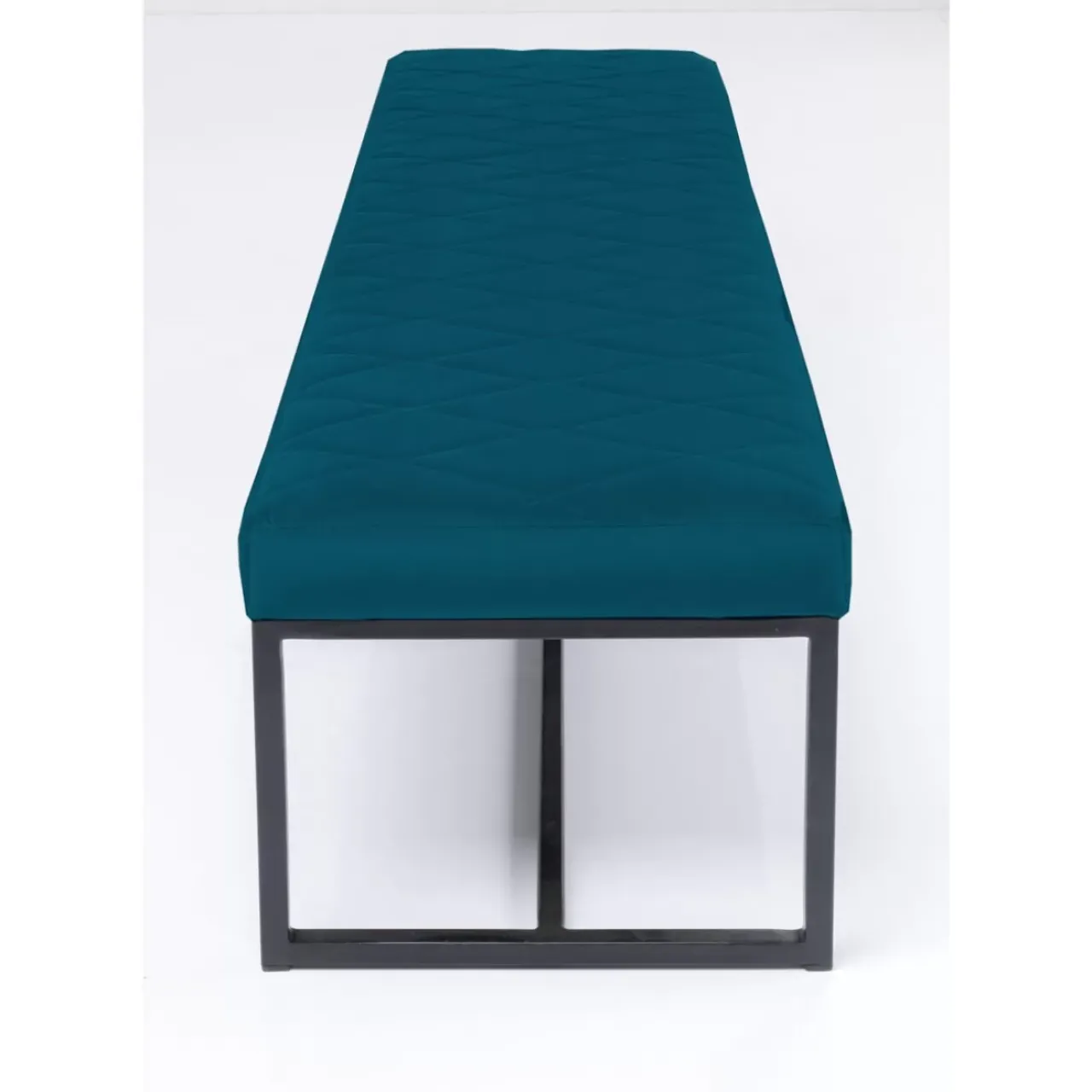 KARE Design Sitzbänke-Bank Smart Petrol Schwarz 150X40Cm
