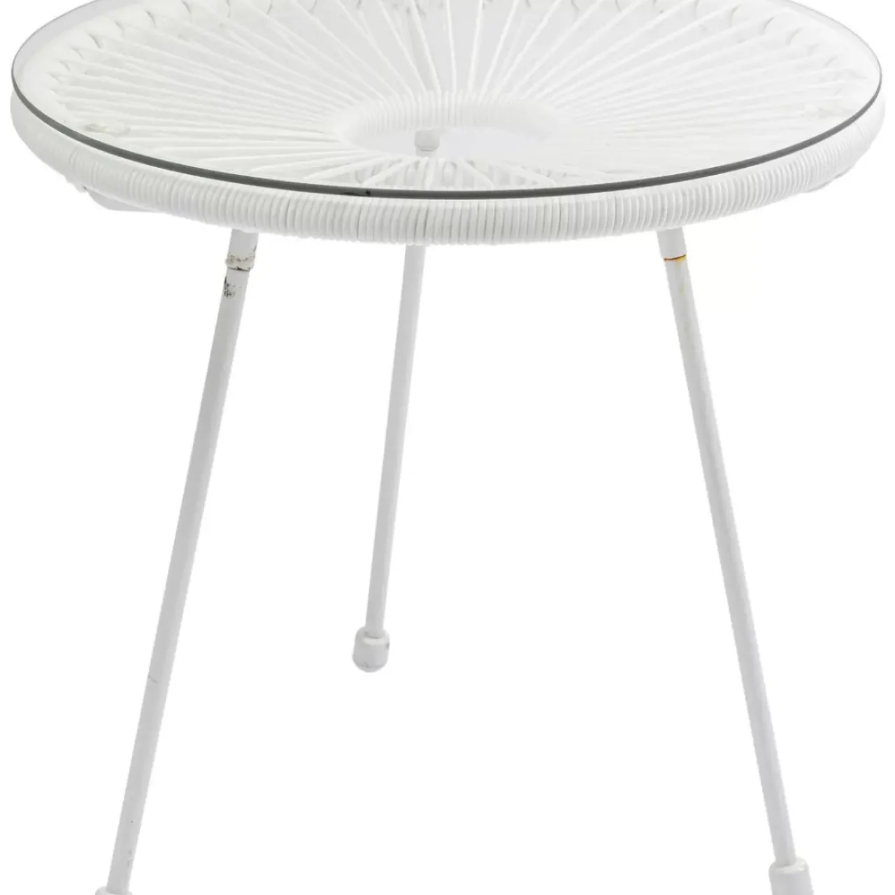 KARE Design Outdoormöbel-Beistelltisch Acapulco Weiss