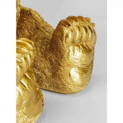 KARE Design Tische-Beistelltisch Animal Bear Gold O40Cm