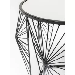 KARE Design Tische-Beistelltisch Cobweb Schwarz (2/Set)
