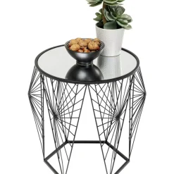 KARE Design Tische-Beistelltisch Cobweb Schwarz (2/Set)