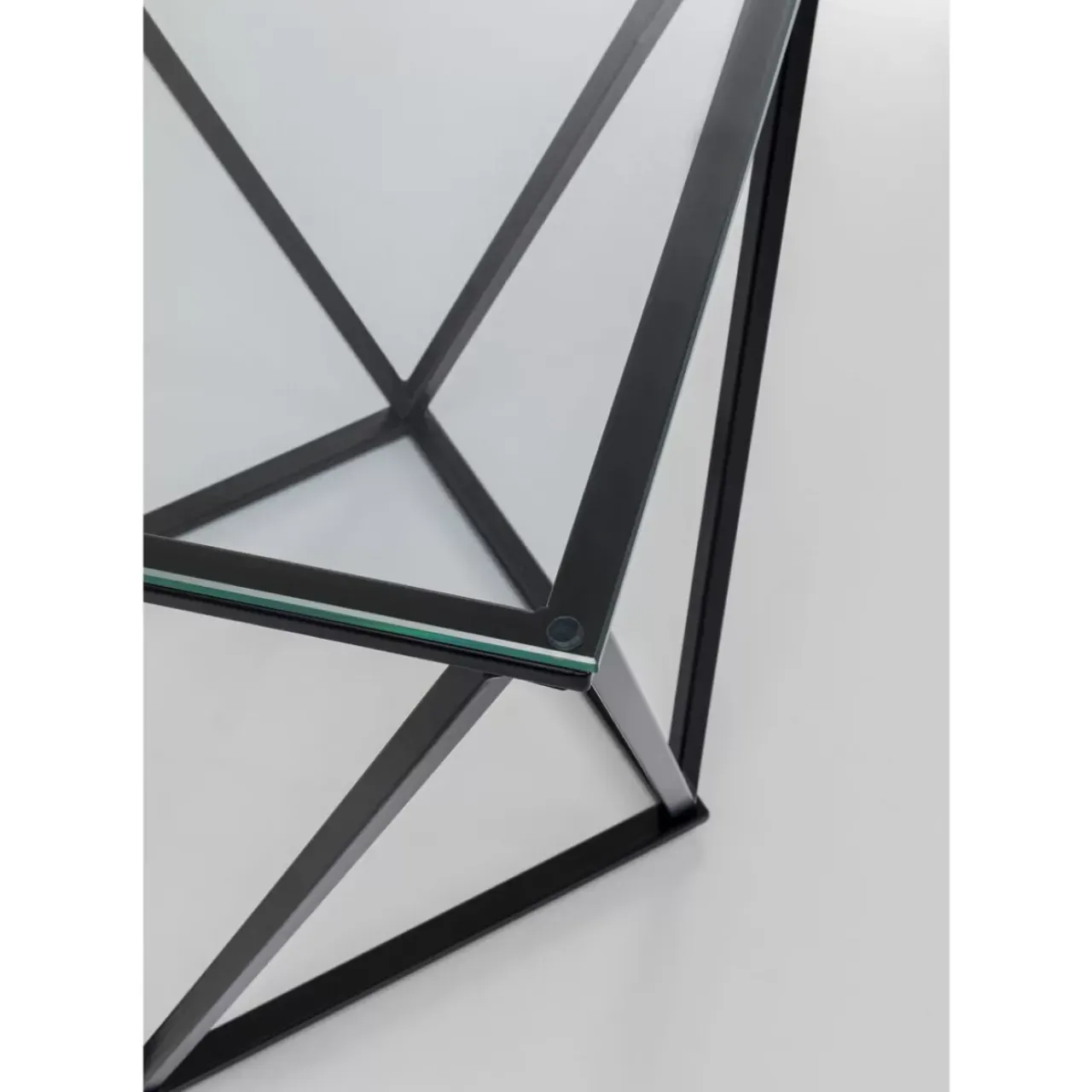 KARE Design Tische-Beistelltisch Cristallo Schwarz 50X50Cm