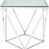 KARE Design Tische-Beistelltisch Cristallo 50X50Cm