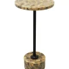 KARE Design Tische-Beistelltisch Domero Mosaic Grau O25Cm