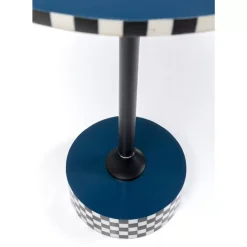 KARE Design Tische-Beistelltisch Domero Race Blau O40Cm