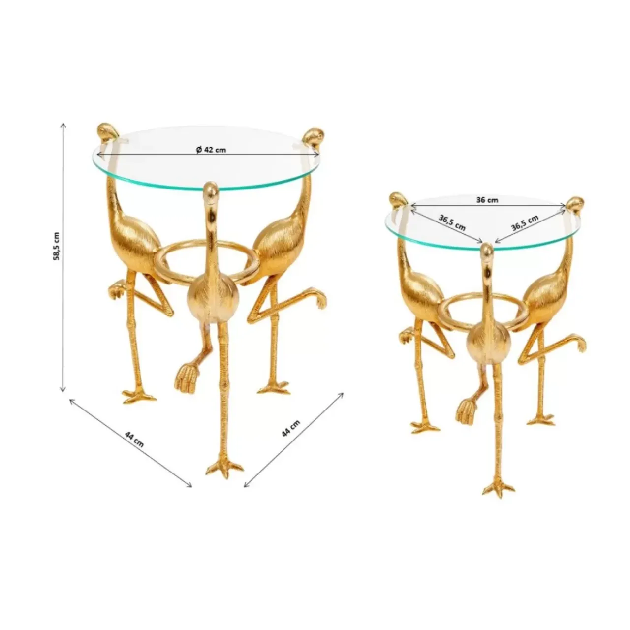 KARE Design Tische-Beistelltisch Flamingo