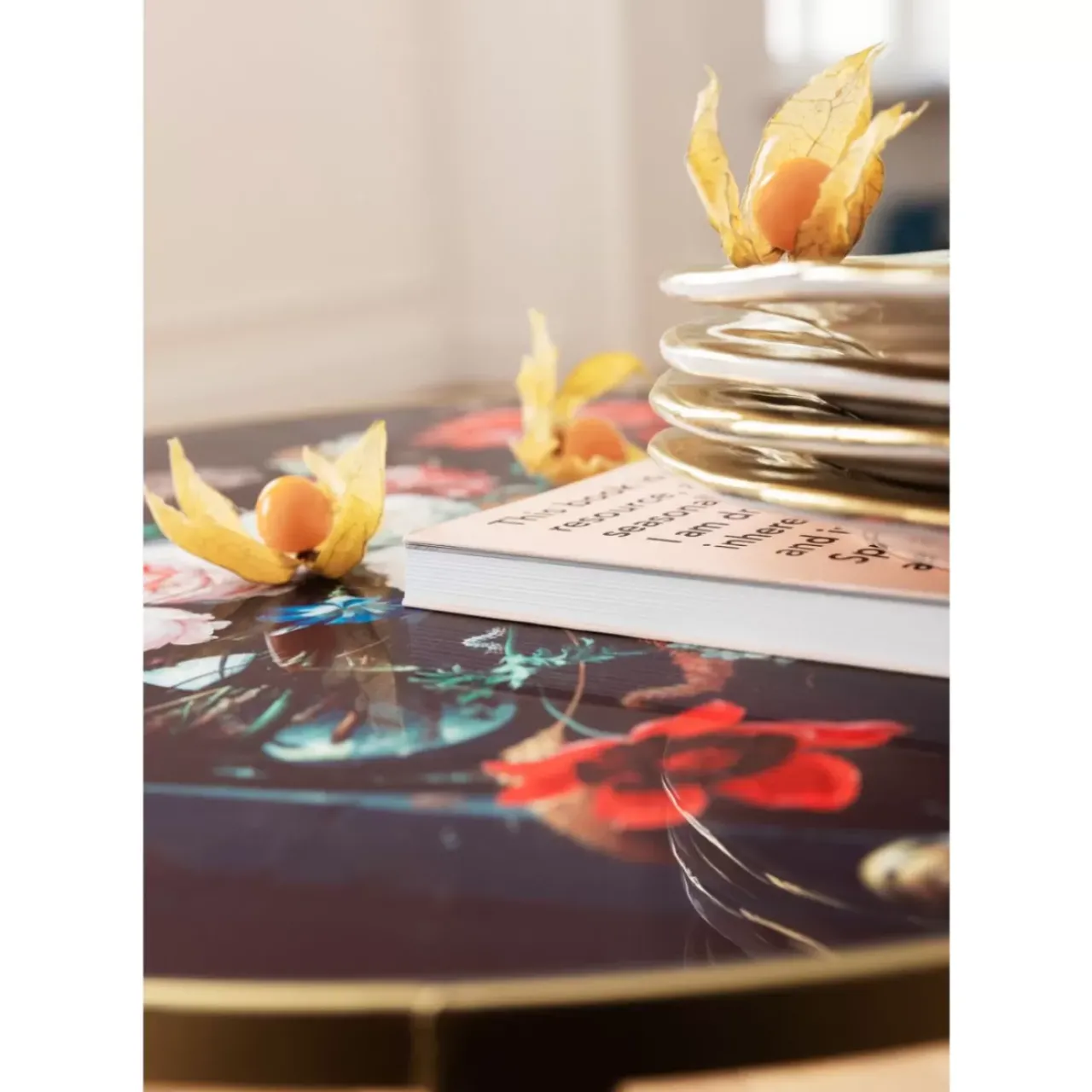 KARE Design Tische-Beistelltisch Flores O55Cm