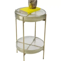 KARE Design Tische-Beistelltisch Ice Double O30Cm