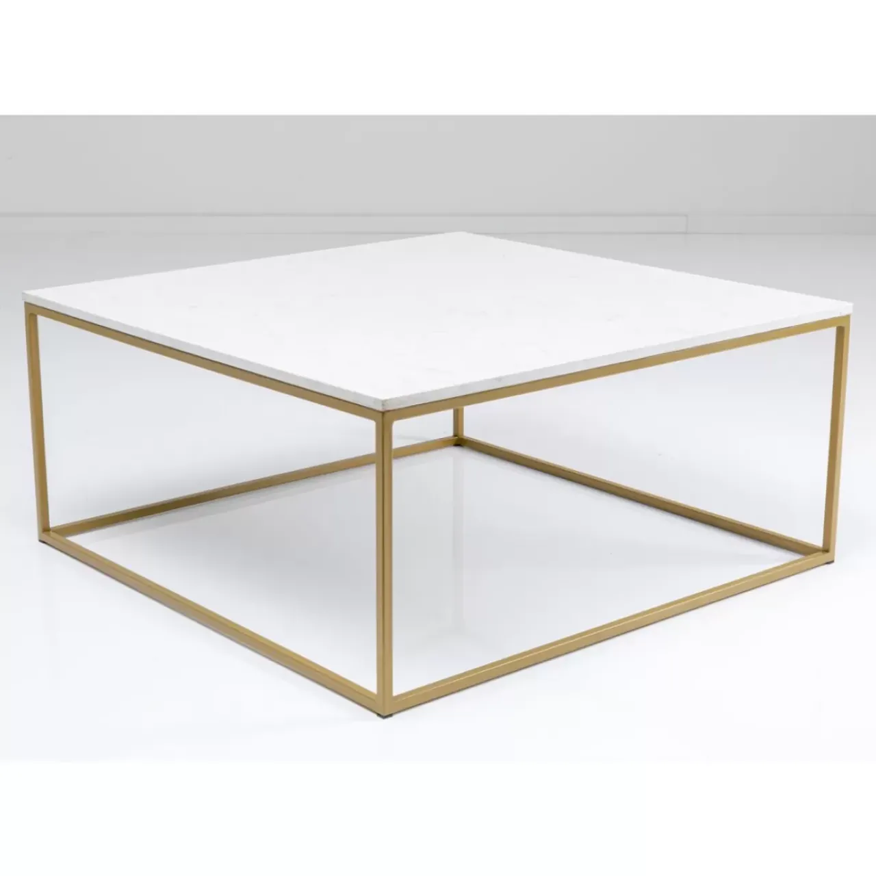 KARE Design Tische-Beistelltisch Key West Gold 40X40Cm