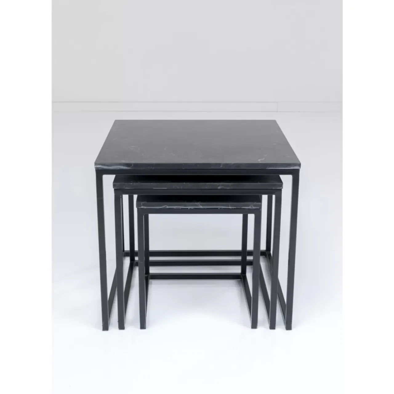 KARE Design Tische-Beistelltisch Key West Schwarz (3/Set)