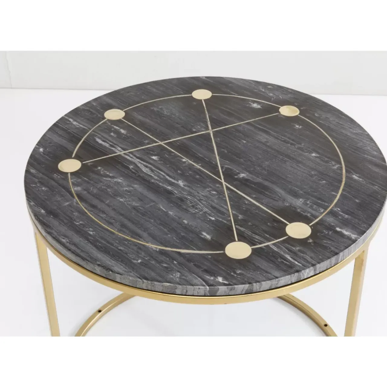 KARE Design Tische-Beistelltisch Mystic Round Klein (2/Set) O61Cm