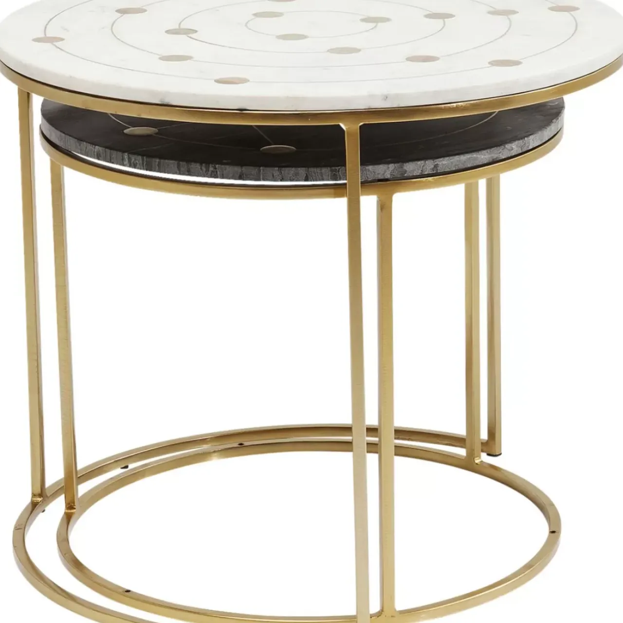 KARE Design Tische-Beistelltisch Mystic Round Klein (2/Set) O61Cm