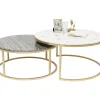 KARE Design Tische-Beistelltisch Mystic Round (2/Set) O90Cm