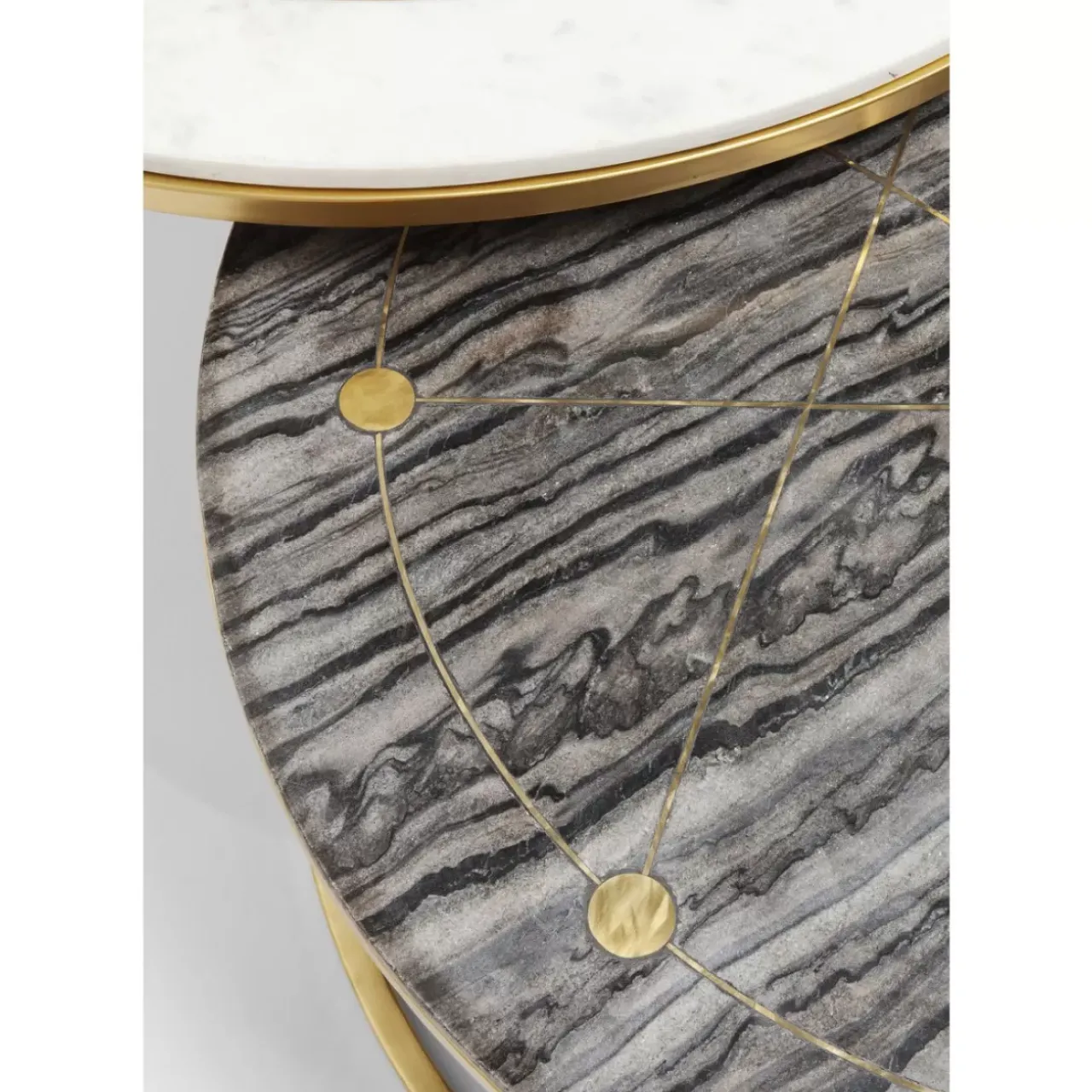 KARE Design Tische-Beistelltisch Mystic Round (2/Set) O90Cm