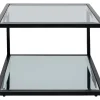 KARE Design Tische-Beistelltisch Quadro Schwarz 50X50Cm