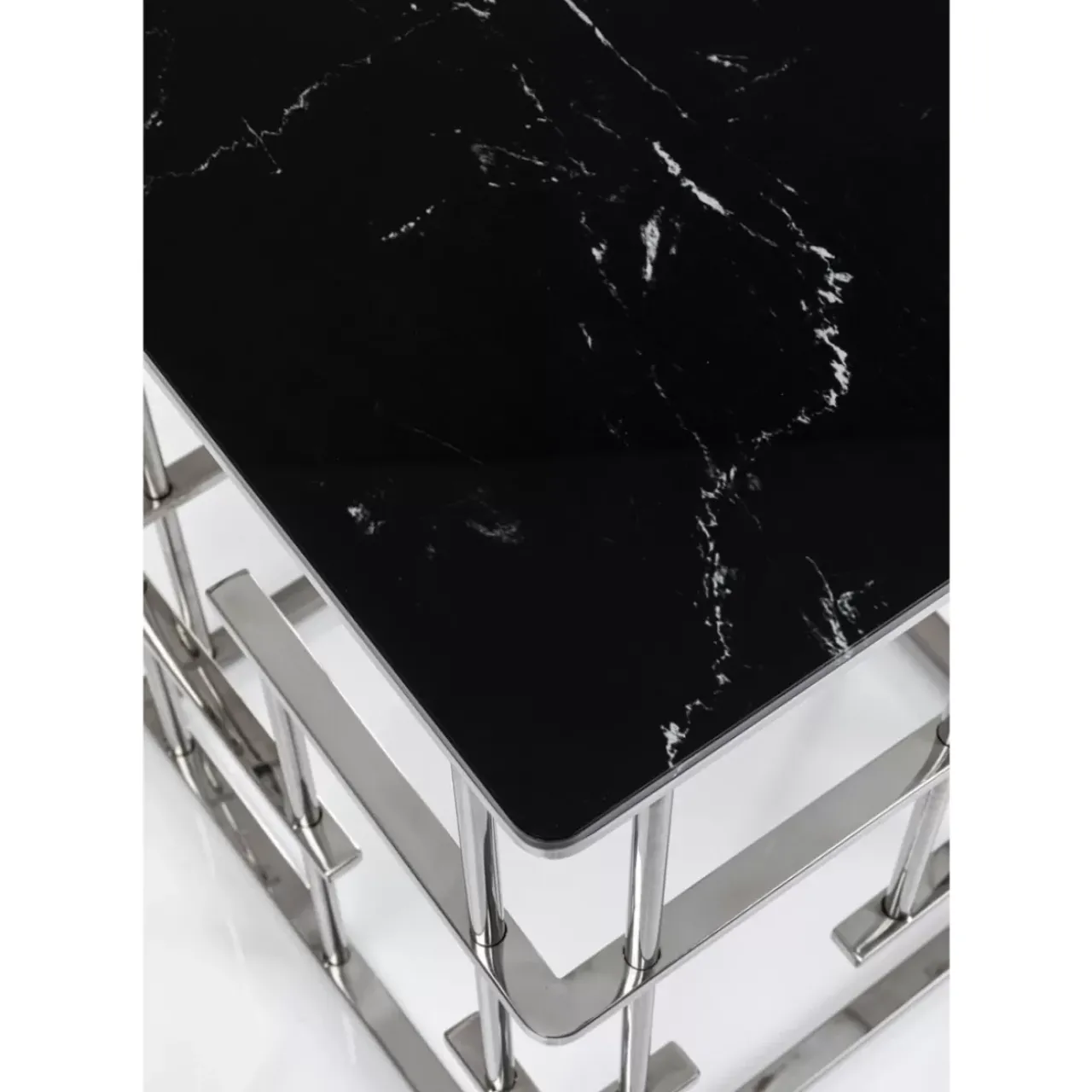 KARE Design Tische-Beistelltisch Rome Silber 40X40Cm