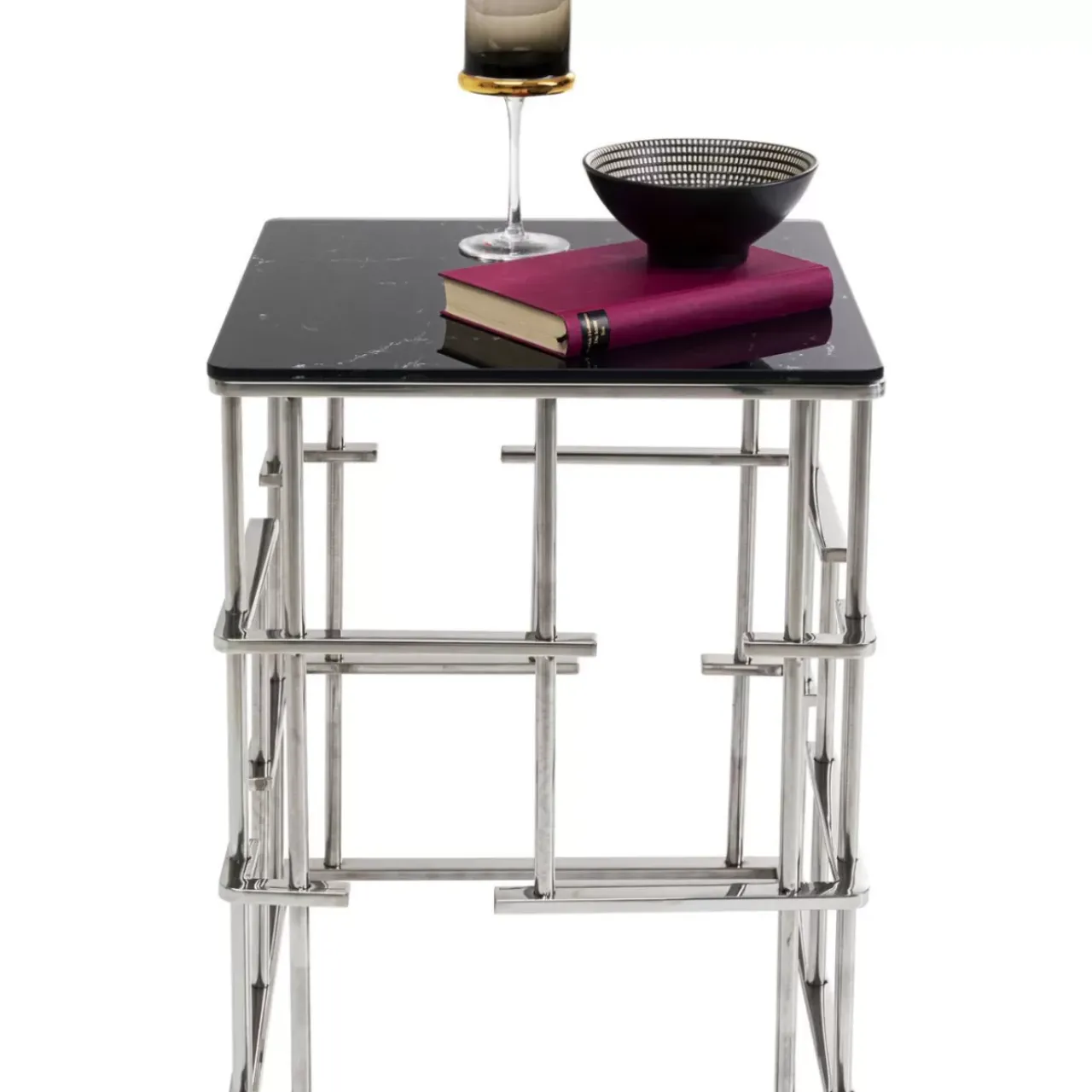 KARE Design Tische-Beistelltisch Rome Silber 40X40Cm