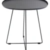 KARE Design Outdoormöbel-Beistelltisch Turin Schwarz