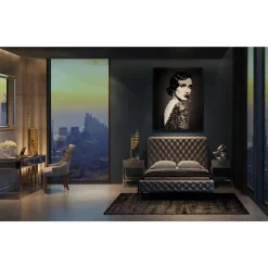 KARE Design Betten-Bett Desire Hoch Silbergrau 160X200 Cm