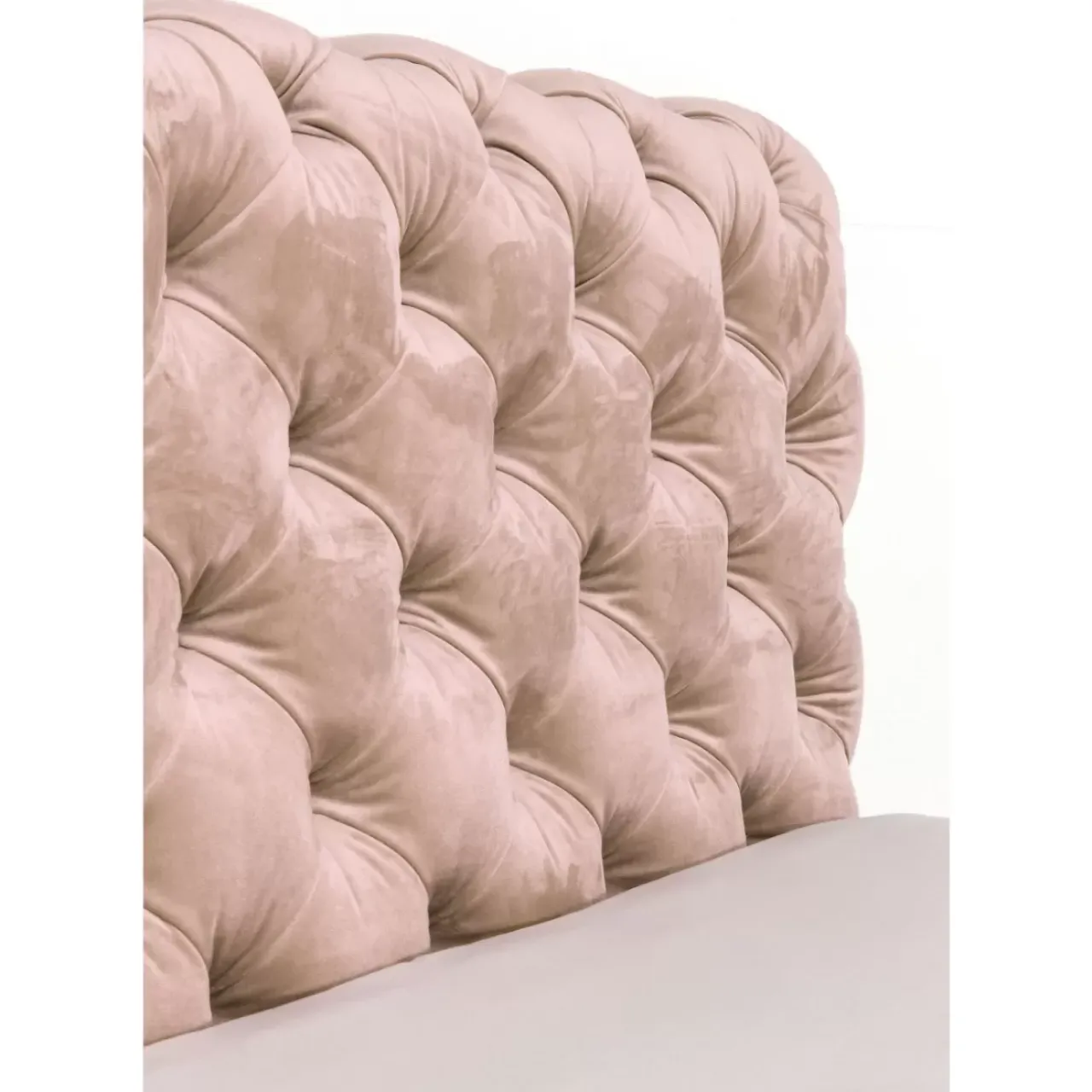 KARE Design Betten-Bett Desire Velvet Ecru 160X200Cm