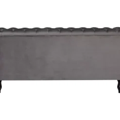 KARE Design Betten-Bett Desire Velvet Silbergrau 160X200 Cm