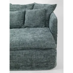 KARE Design Sofas & Couches-Bigsofa Boheme Blaugrun 230Cm