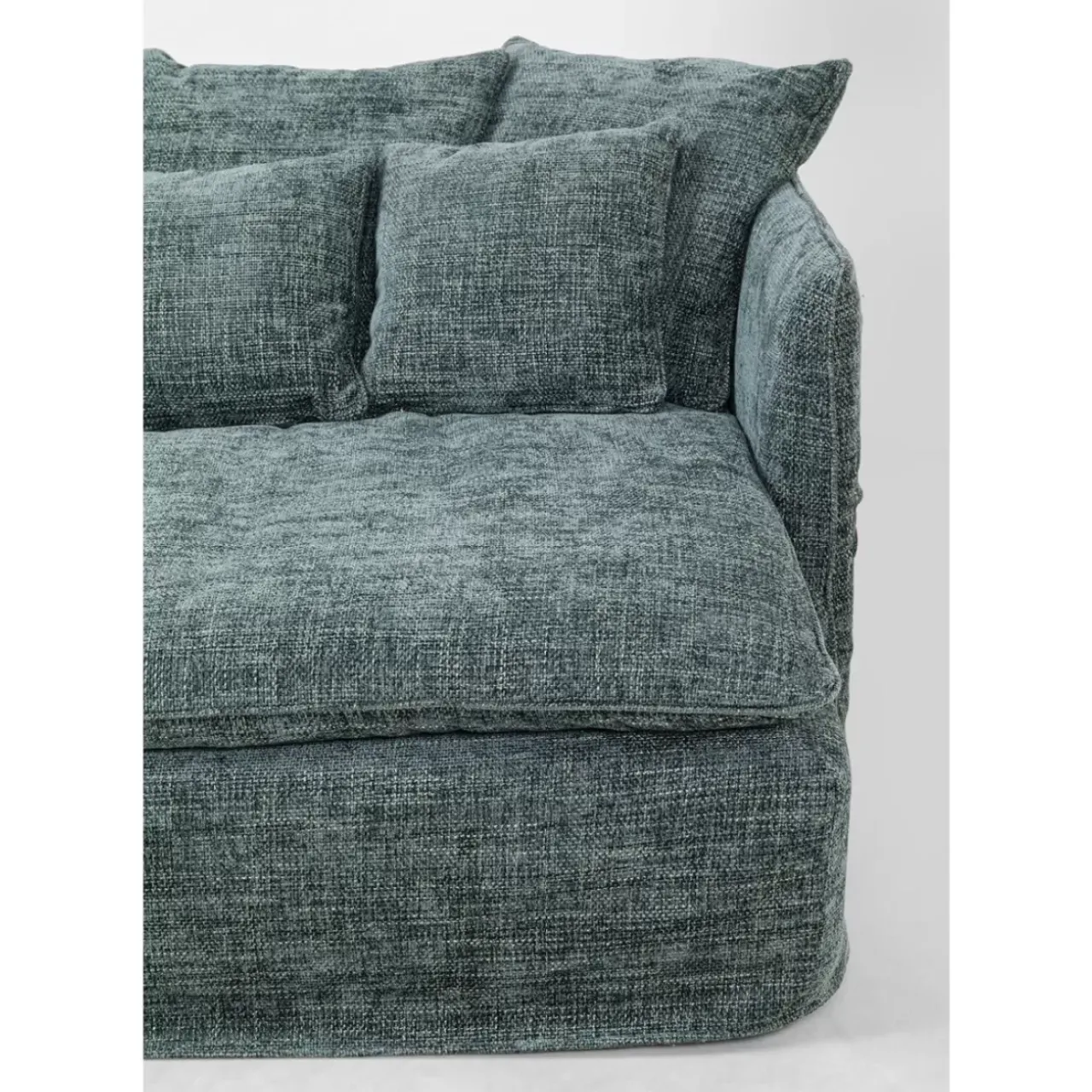 KARE Design Sofas & Couches-Bigsofa Boheme Blaugrun 230Cm