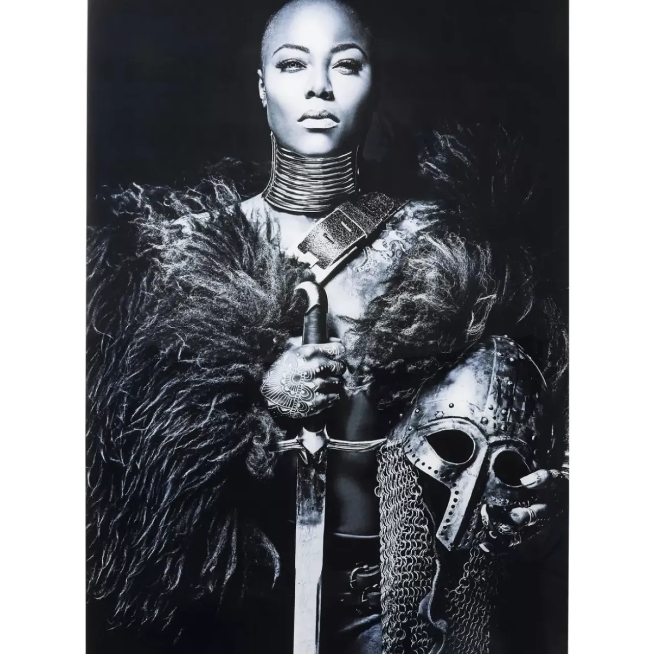 KARE Design Bilder-Bild Glas Lady Knight 100X150Cm