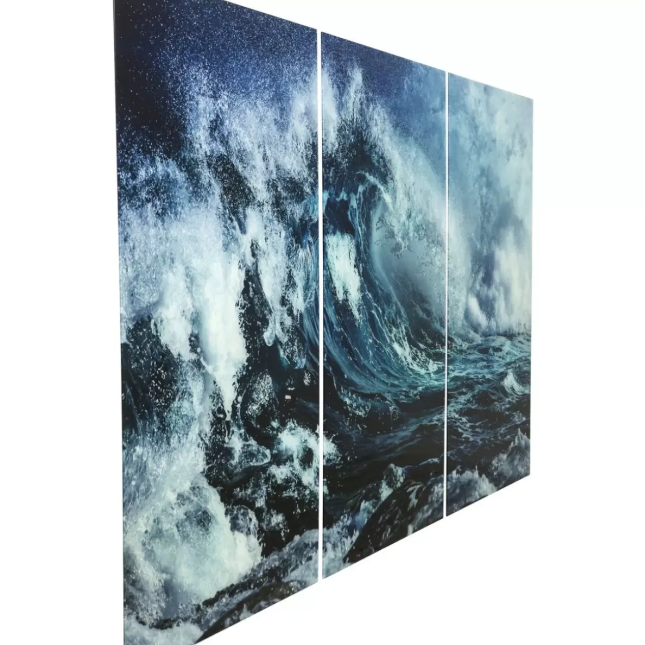 KARE Design Bilder-Bild Glas Triptychon Wave 240X160Cm (3/Set)