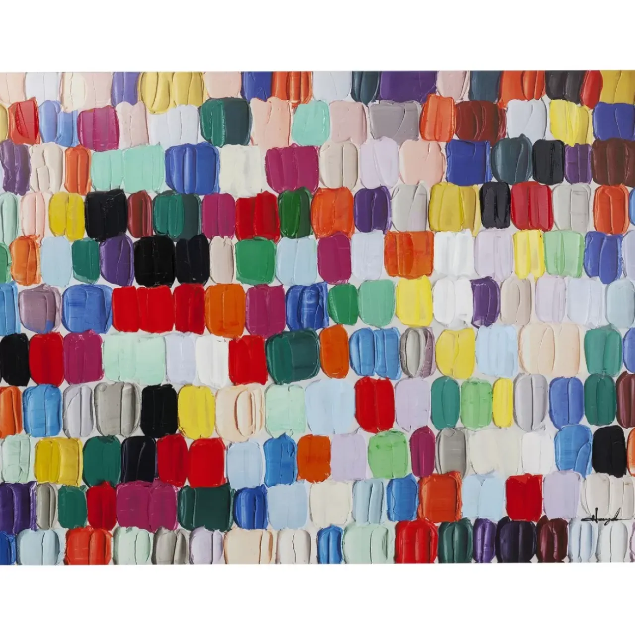 KARE Design Bilder-Bild Touched Colorful Dots 140X200Cm