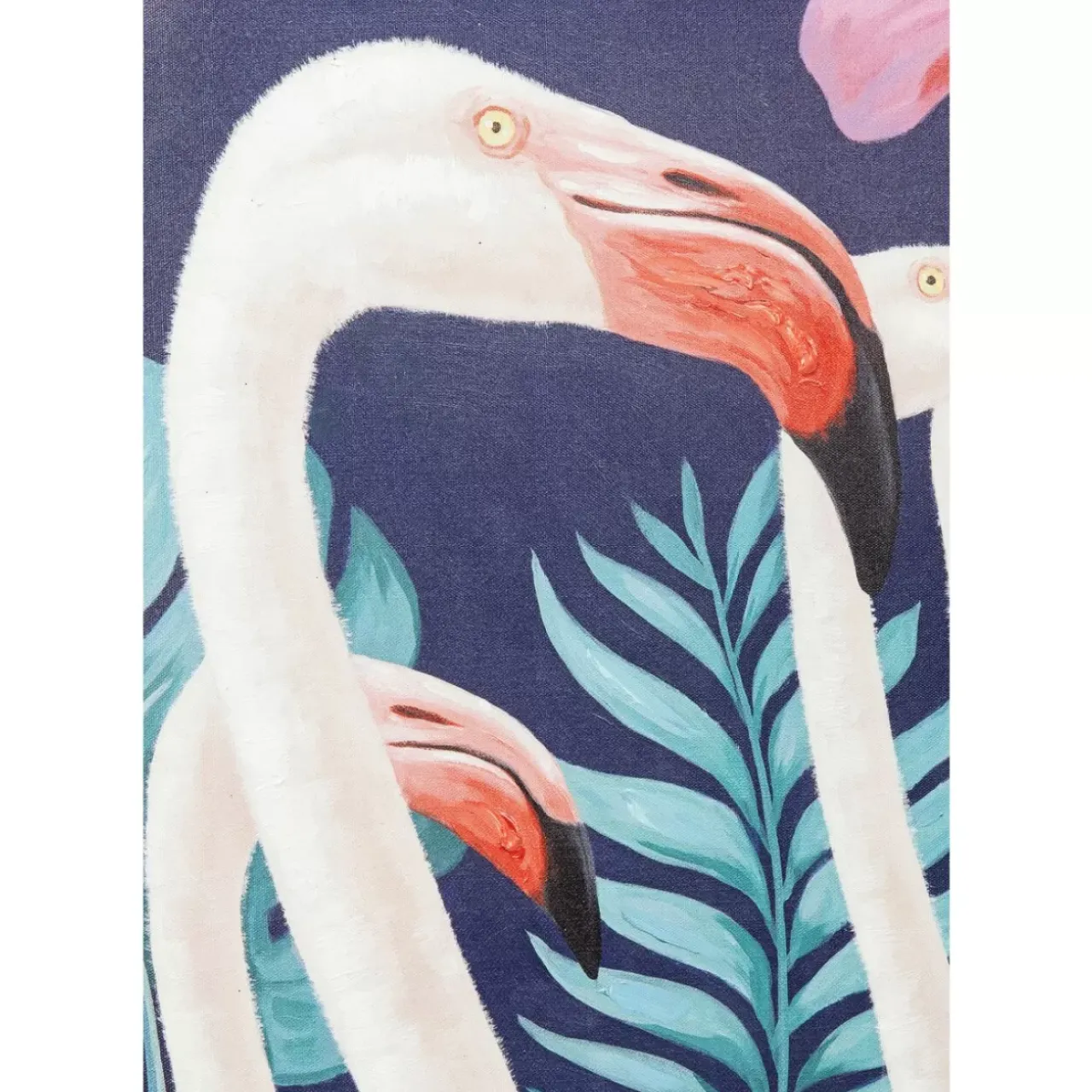 KARE Design Bilder-Bild Touched Flamingo Road Schwarz 122X92Cm