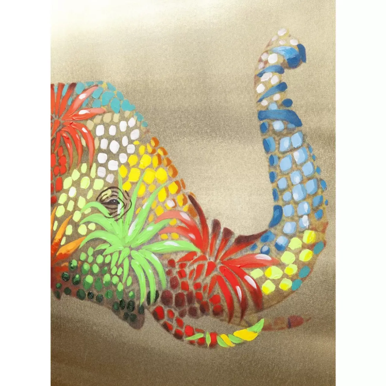 KARE Design Bilder-Bild Touched Flower Elefant 90X120Cm
