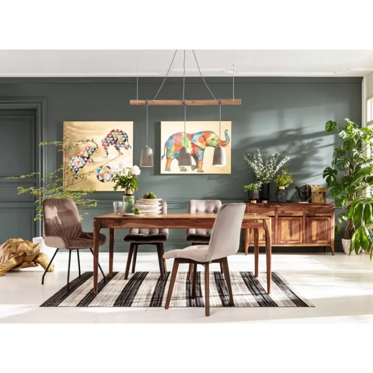 KARE Design Bilder-Bild Touched Flower Elefant 90X120Cm