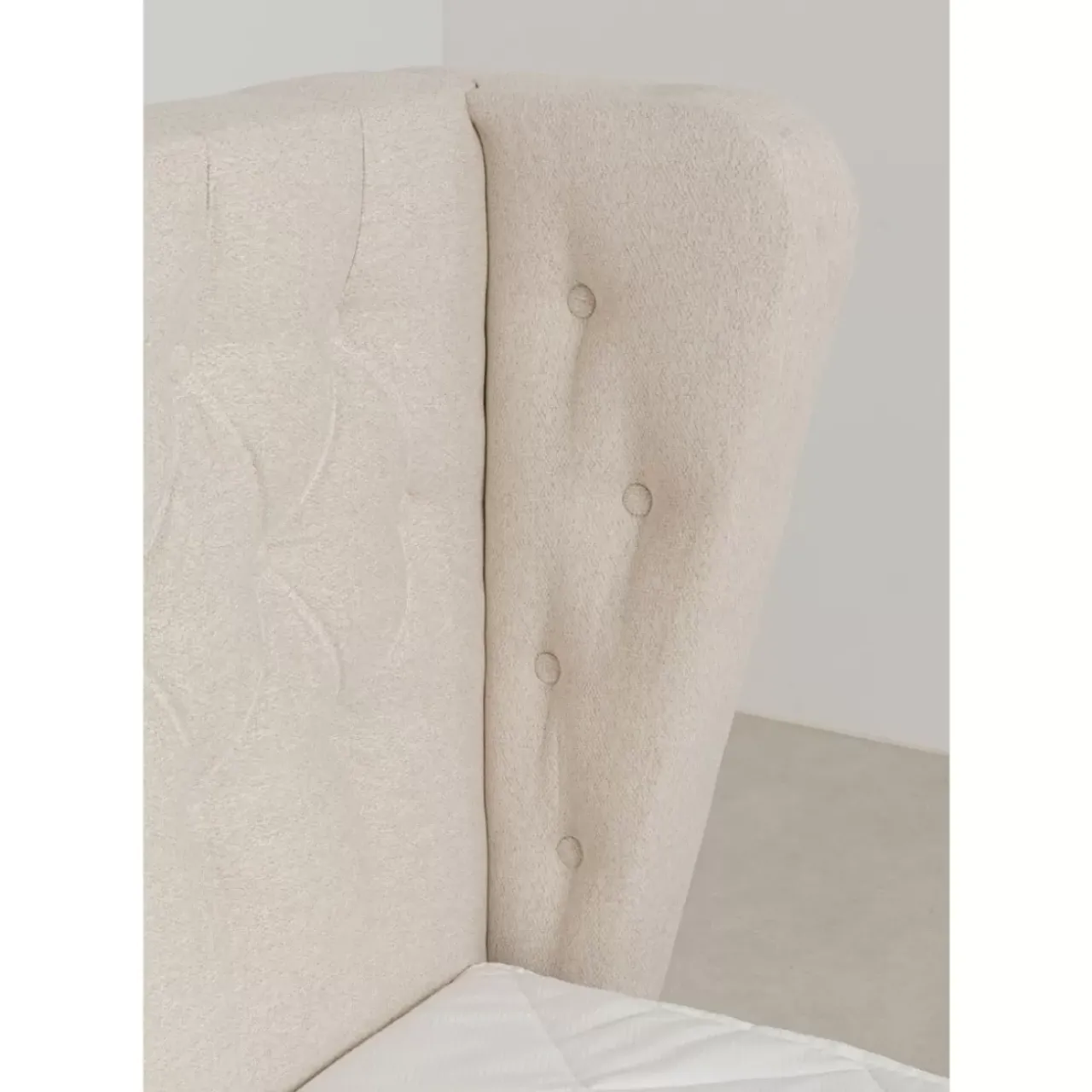 KARE Design Betten-Boxspringbett Benito Moon Creme 180X200Cm