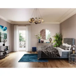KARE Design Betten-Boxspringbett Benito Star Grau 160X200Cm