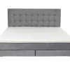 KARE Design Betten-Boxspringbett Benito Star Grau 180X200Cm